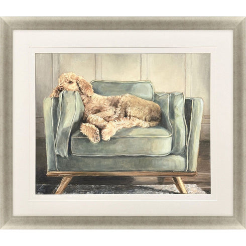Canine Portrait Gold Framed Wall Art