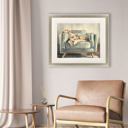 Canine Portrait Gold Framed Wall Art