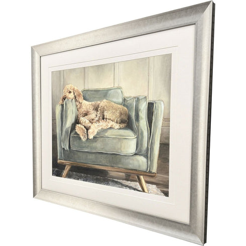 Canine Portrait Gold Framed Wall Art