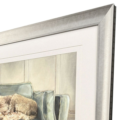 Canine Portrait Gold Framed Wall Art