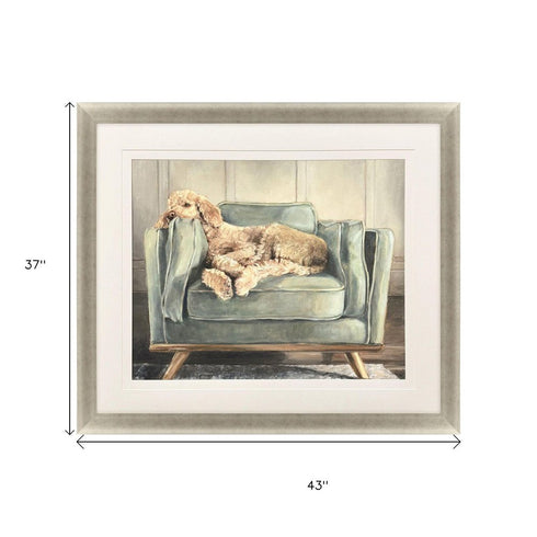 Canine Portrait Gold Framed Wall Art