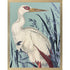 Coastal Paradise Stork Silver Framed Wall Art