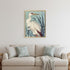 Coastal Paradise Stork Silver Framed Wall Art