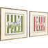 Set Of Two High Stepping Gold Framed Wall Art
