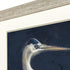 Blue Heron I Distressed White Framed Wall Art