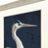 Blue Heron I Distressed White Framed Wall Art