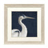 Blue Heron I Distressed White Framed Wall Art