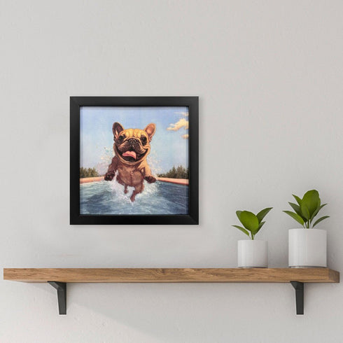 Summer Splash Black Framed Wall Art