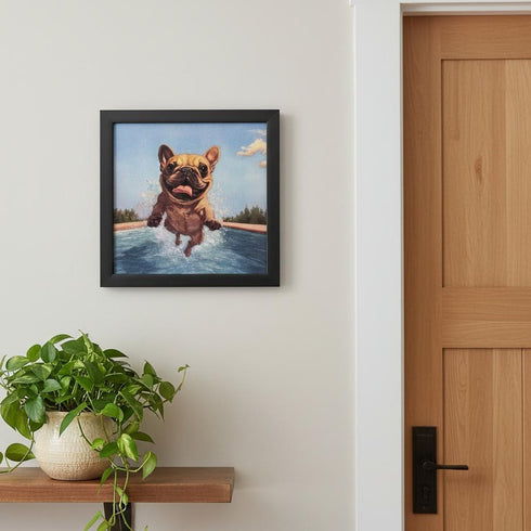 Summer Splash Black Framed Wall Art