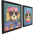 Set Of Two Whimsy Dog III Black Framed Wall Art