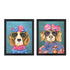Set Of Two Whimsy Dog III Black Framed Wall Art