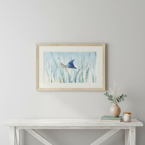 Undersea Ray Brown Framed Wall Art