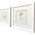 Set Of Two Sea Creatures II White Framed Wall Art