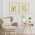 Set Of Two Boho Jungle Cat Brown Framed Wall Art