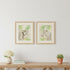 Set Of Two Boho Jungle Cat Brown Framed Wall Art