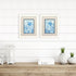 Set Of Two Angel Fish White Framed Wall Art
