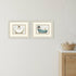 Set Of Two Bath Dogs I Distressed White Framed Wall Art