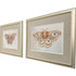 Set Of Two Forest Moth Gold Framed Wall Art
