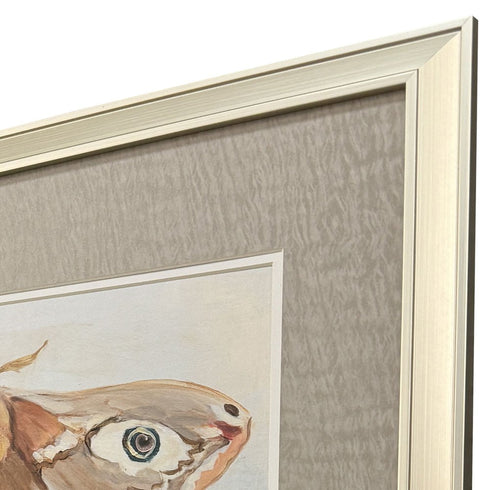 Set Of Two Forest Moth Gold Framed Wall Art