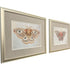 Set Of Two Forest Moth Gold Framed Wall Art