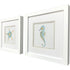 Set Of Two Sea Creatures I White Framed Wall Art