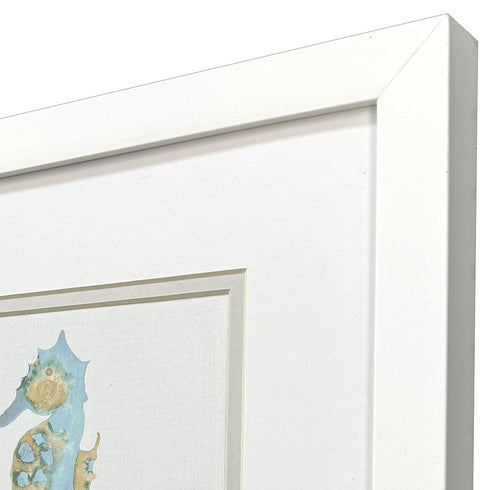 Set Of Two Sea Creatures I White Framed Wall Art