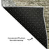 5' X 8' Brown Ivory And Gray Geometric Washable Area Rug With UV Protection
