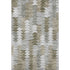 5' X 8' Brown Ivory And Gray Geometric Washable Area Rug With UV Protection