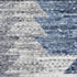 5' X 8' Blue Ivory And Gray Geometric Washable Area Rug With UV Protection