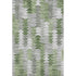 9' X 12' Green Ivory And Gray Geometric Washable Area Rug With UV Protection