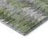 9' X 12' Green Ivory And Gray Geometric Washable Area Rug With UV Protection