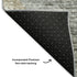 8' Taupe Ivory And Gray Geometric Washable Round Rug With UV Protection