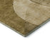 5' X 8' Brown And Beige Abstract Washable Area Rug With UV Protection