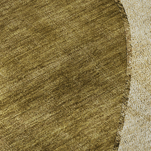 5' X 8' Brown And Beige Abstract Washable Area Rug With UV Protection