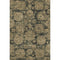 8' X 10' Charcoal And Brown Floral Washable Area Rug With UV Protection