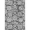 5' X 8' Gray And Ivory Floral Washable Area Rug With UV Protection