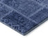5' X 8' Navy Blue And Ivory Patchwork Washable Area Rug With UV Protection