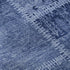 5' X 8' Navy Blue And Ivory Patchwork Washable Area Rug With UV Protection