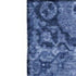 8' X 10' Navy Blue And Ivory Patchwork Washable Area Rug With UV Protection