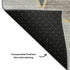 5' X 8' Blue Charcoal And Ivory Geometric Washable Area Rug With UV Protection