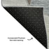 8' X 10' Chocolate Brown And Gray Geometric Washable Area Rug With UV Protection