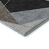 8' X 10' Chocolate Brown And Gray Geometric Washable Area Rug With UV Protection
