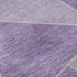 9' X 12' Lilac And Ivory Geometric Washable Area Rug With UV Protection