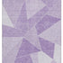 9' X 12' Lilac And Ivory Geometric Washable Area Rug With UV Protection