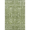 8' X 10' Artichoke Green And Ivory Floral Washable Area Rug With UV Protection