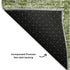 8' X 10' Artichoke Green And Ivory Floral Washable Area Rug With UV Protection