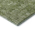 8' X 10' Artichoke Green And Ivory Floral Washable Area Rug With UV Protection