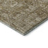 5' X 8' Brown And Ivory Floral Washable Area Rug With UV Protection