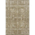 5' X 8' Brown And Ivory Floral Washable Area Rug With UV Protection