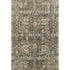 5' X 8' Coffee Ivory And Gold Floral Washable Area Rug With UV Protection